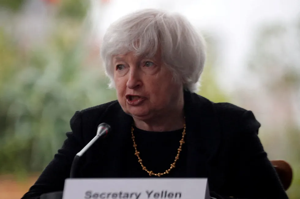 Response: US Treasury Secretary Janet Yellen.