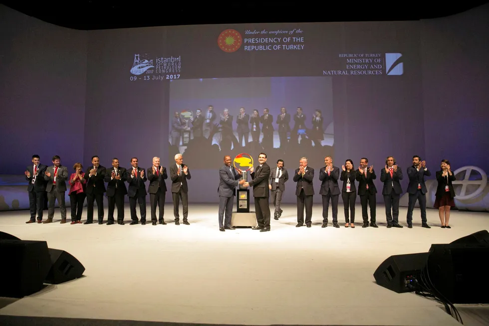 Honours: the closing ceremony of WPC 2017 in Istanbul