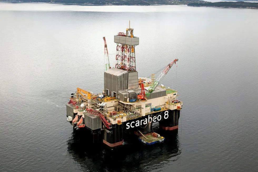 Drilling campaign: the semisub Scarabeo 8 Foto: Eni Norge/Newson Request