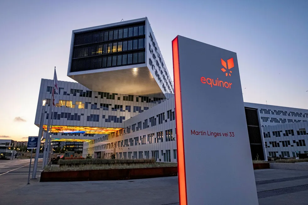 Phase two work: Equinor's headquarters outside Oslo, Norway