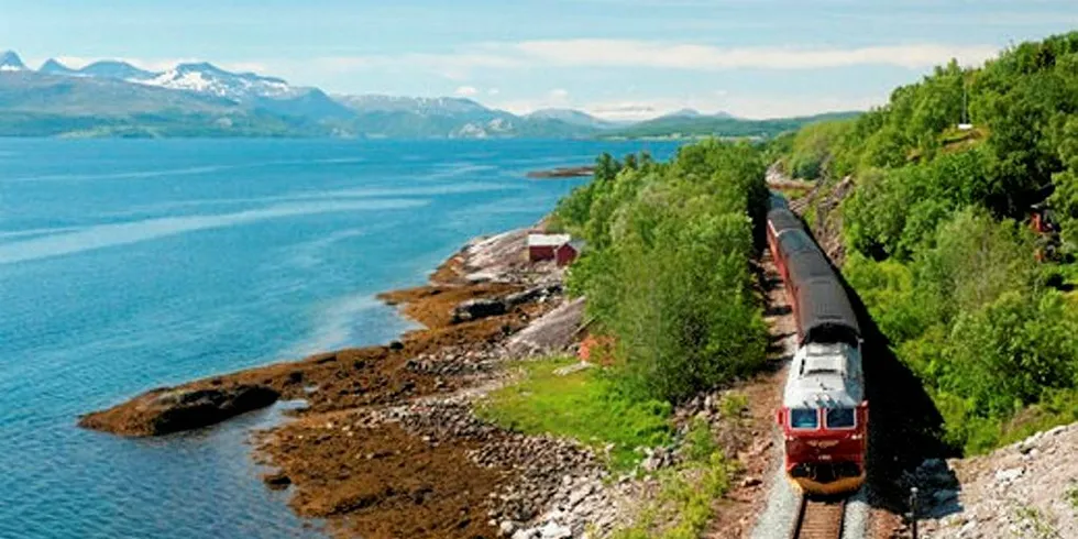 Nordlandsbanen stopper i Bodø. Og sørfra synes viljen for å forlenge den videre nordover å være lunken.Foto: Bane Nor