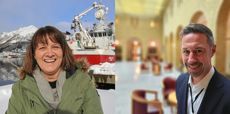 Tidligere Nordkapp-ordfører Kristina Hansen vil ta over fiskeripolitiske spørsmål, mens tidligere rektor og Lindesnes-ordfører Even Tronstad Sagebakken vil jobbe med maritim sektor og havbruk i departementet.