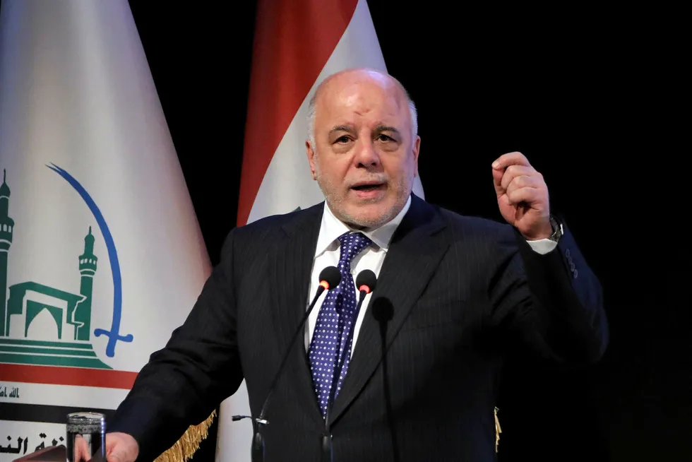 Seeking re-election: Iraqi Prime Minister Haider al-Abadi