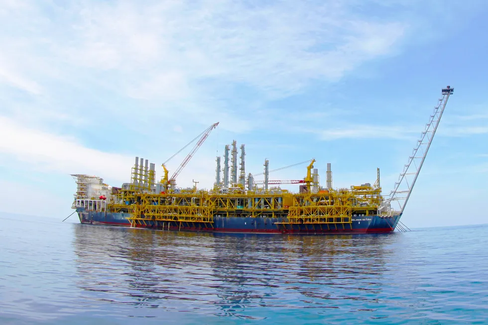 On site: the existing FPSO at the Belanak field in Natuna Sea Block B