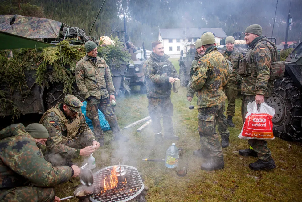 Norge vil kanskje være transittland for fremføring av allierte styrker til Finland eller de baltiske statene, skriver Lars Christian Aamodt. Bilder fra Nato-øvelsen «Trident Juncture» i 2018.