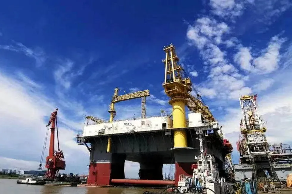 Chartered: the semisub tender assist rig Guo Hai Tai He will provide drilling service in Southeast Asia