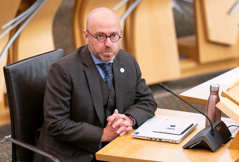 Anger: Scottish Green Party co-leader Patrick Harvie claimed recently only those on the ‘hard right’ now supported oil and gas