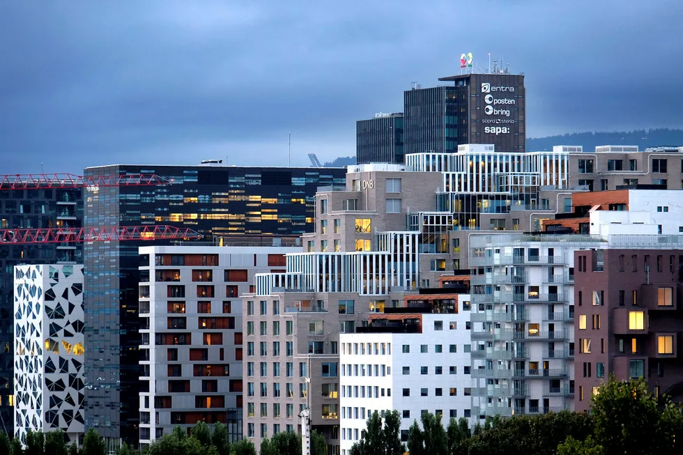 Per i dag er Oslo Europas raskest voksende by, hva skal vi være kjent for? spør artikkelforfatteren. Her fra Barcode i Bjørvika. Foto: Per Ståle Bugjerde