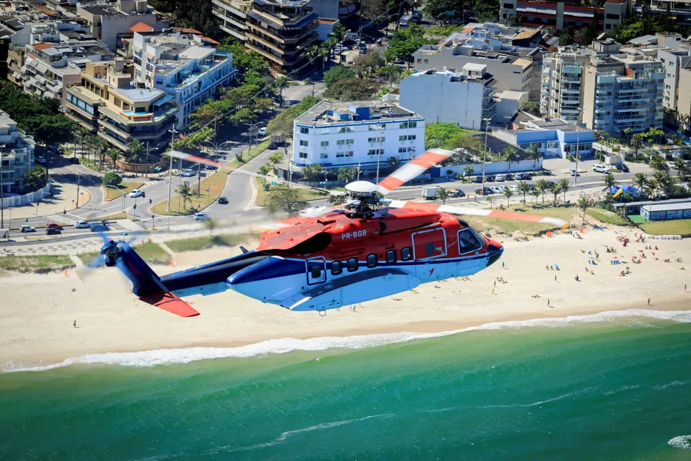New tender: a Sikorsky from CHC flying over Rio de Janeiro in Brazil