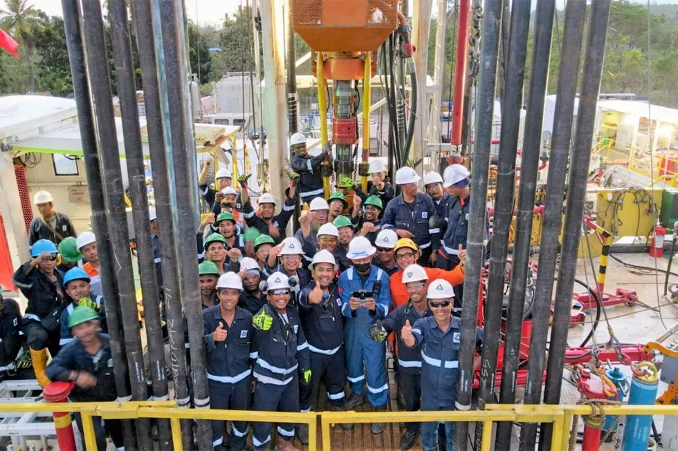 Drilling operations: in November 2021 in Timor-Leste