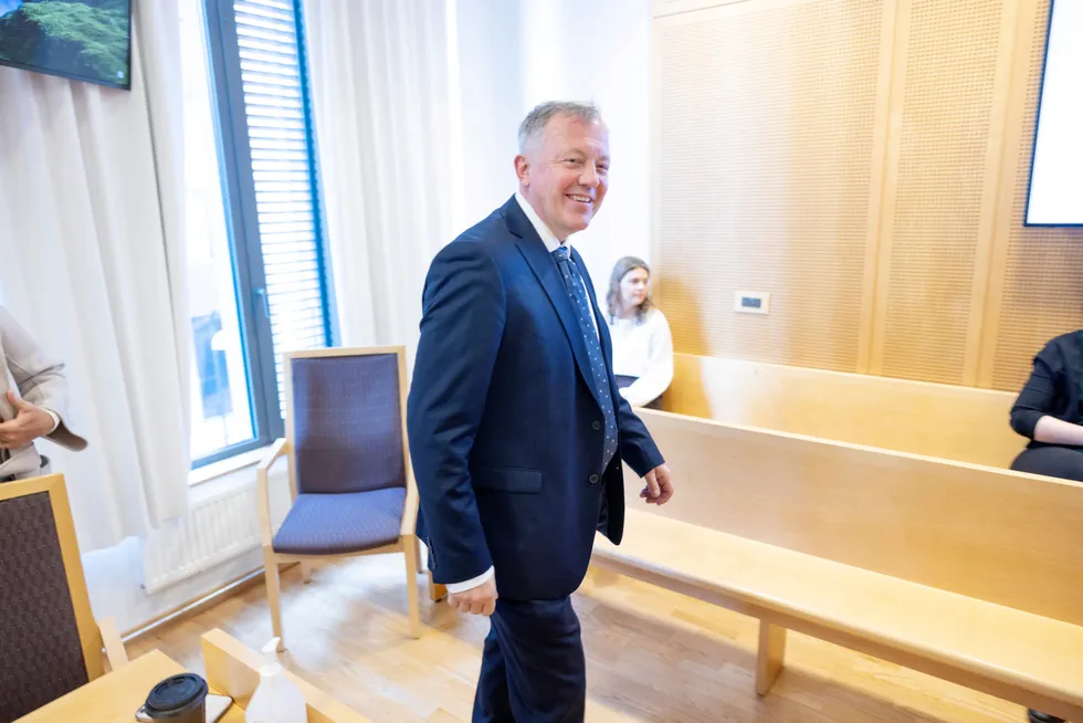 Nicolay Skarning, Ikeas advokat, under rettsforhandlingene i Oslo tingrett i mai.