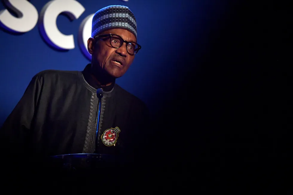 Gas finance call: Nigeria’s President Muhammadu Buhari wants the European Union and UK to open up overseas gas projects to finance