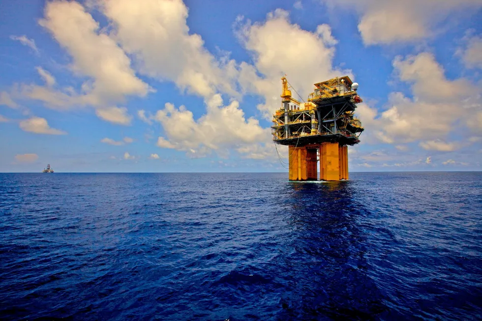 The Shenzi platform: in the US Gulf of Mexico