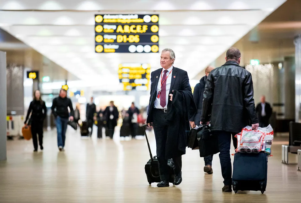 Norwegian-sjef Bjørn Kjos kan endelig ta i bruk den nye delen av Oslo lufthavn, men har langt større visjoner. Han mener Norge kunne laget et knutepunkt for trafikken mellom Asia og Nord-Amerika, via Oslo. Foto: Gunnar Lier