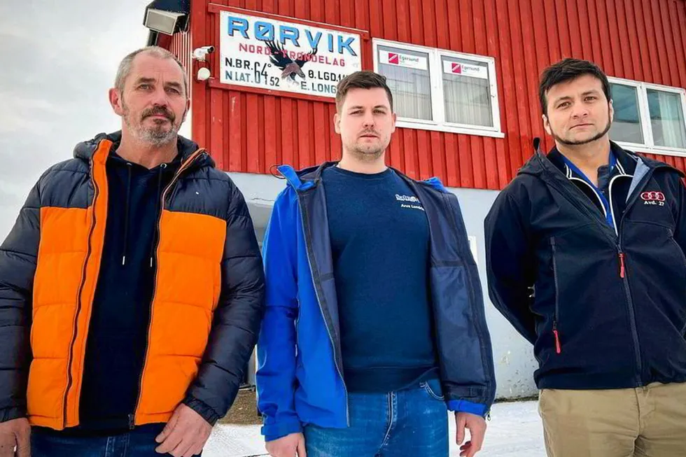 NTS employees Per Helge Westermann, Arve Lundring and Jo-Amund Granheim represent several NTS staff in the Naeroysund area.