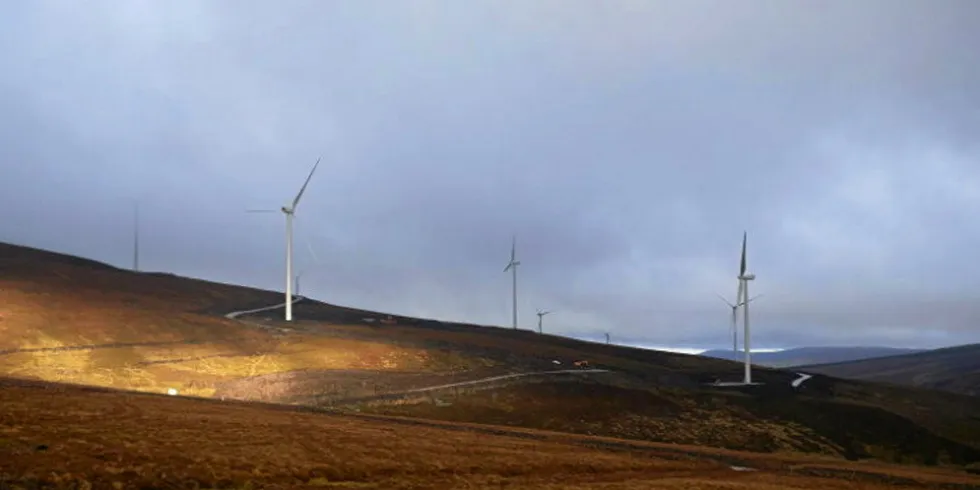 Dorenell wind farm, south of Dufftown, Scotland.