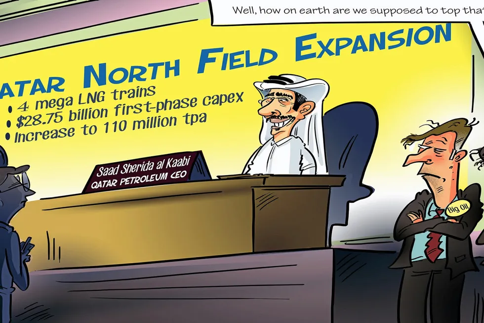 Track record: at $28.75 billion, Qatar Petroleum's four-train North Field Expansion first-phase final investment decision has been labelled the largest single liquefied natural gas project sanction in history.