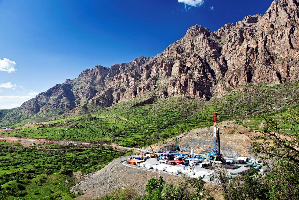 Slippery slope: a well in Iraqi Kurdistan