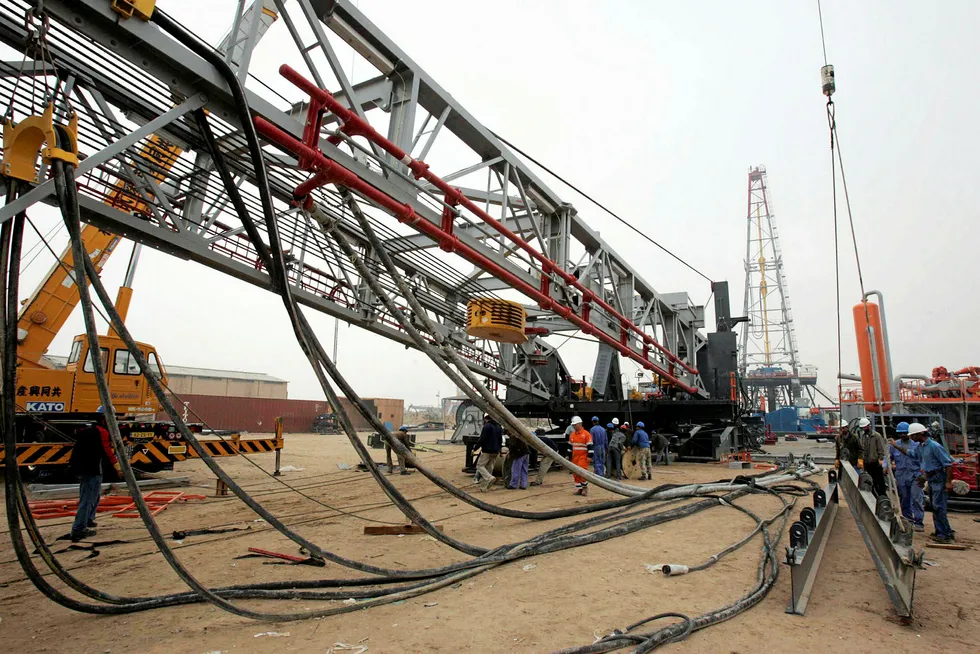 Preparations: the South Rumaila oilfield