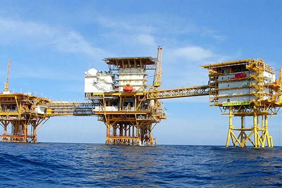 Gas storage plans: the Yacheng 13-1 production facilities in the South China Sea