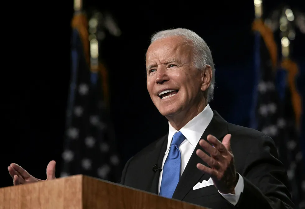 Candidate: former vice president Joe Biden