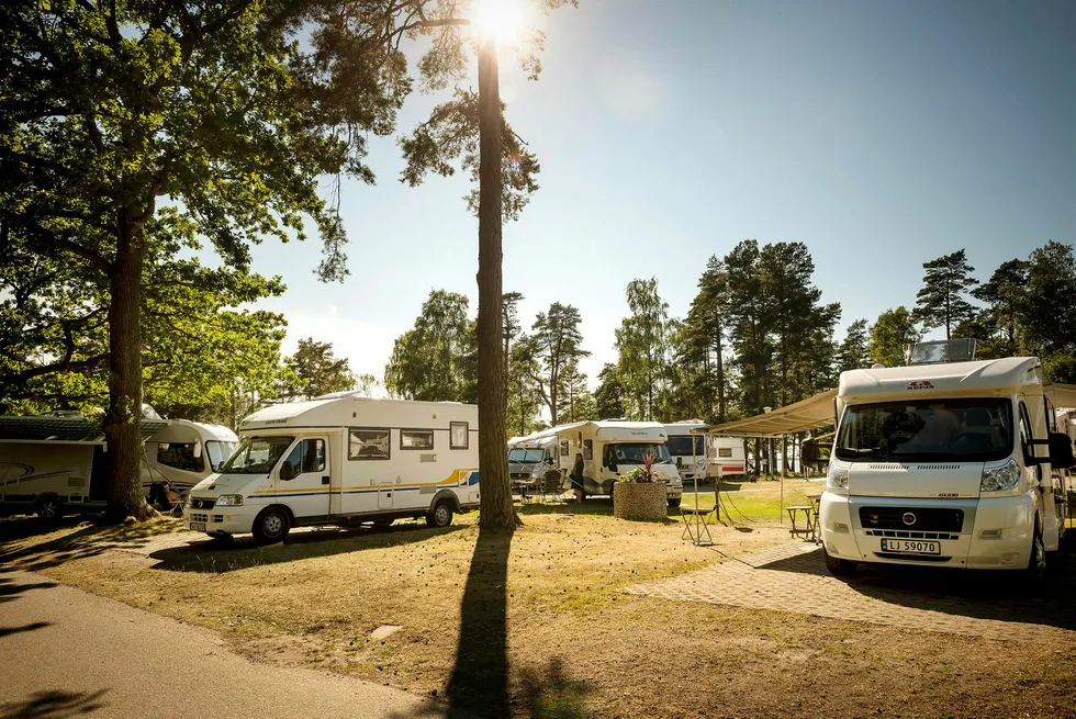 Private Equity-fondet Norvestor eier nå 40 campingplasser i Sverige og Danmark, blant annet denne campingplassen i Mariestad, etter å ha lagt 550 millioner svenske kroner på bordet for det svenske selskapet First Camp.