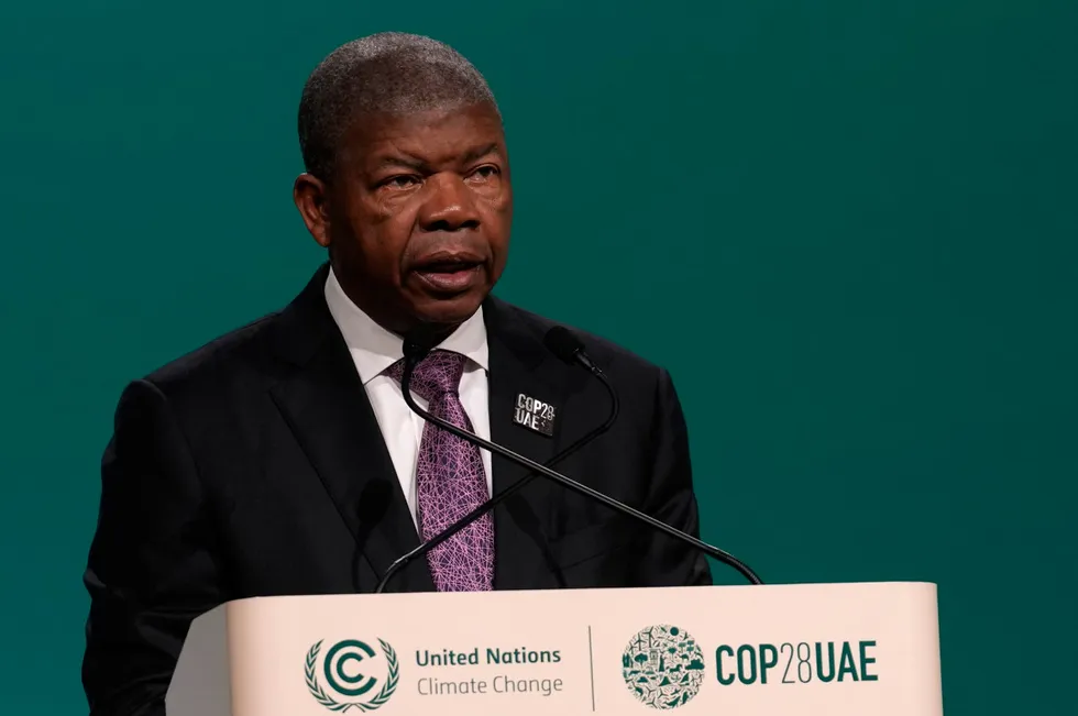 Leadership: Angola President Joao Lourenco at COP28 in Dubai.
