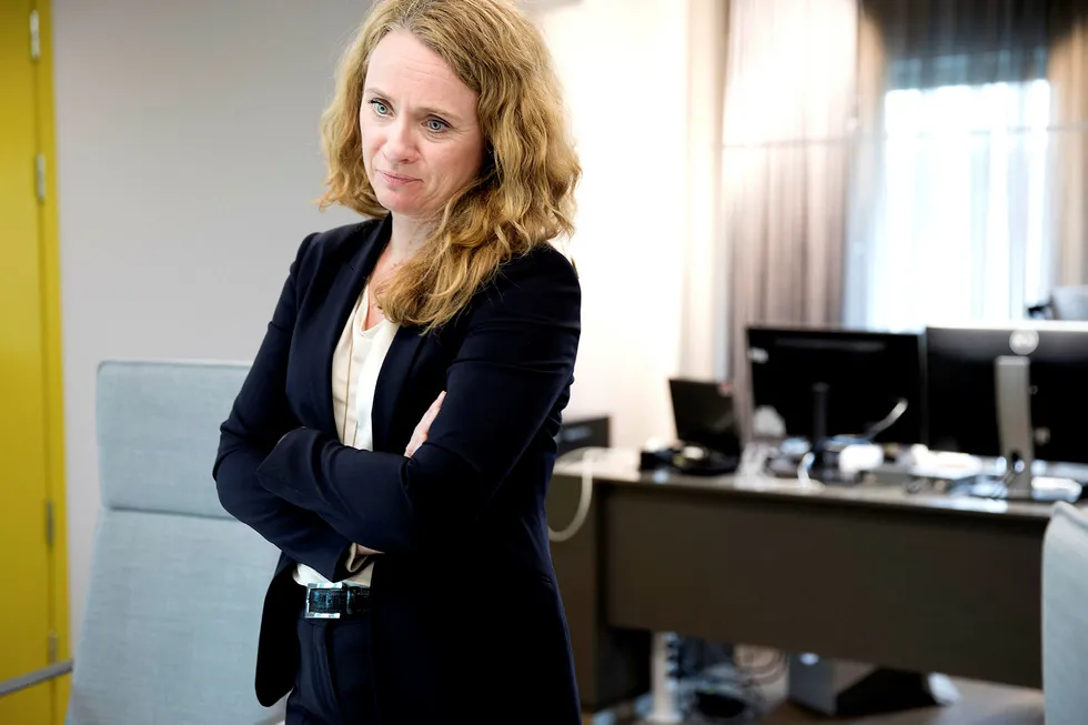 Arbeids- og sosialminister Anniken Hauglie endrer regelen for dagpenger for å gjøre det lettere for mottakerne. Foto: Linda Helen Næsfeldt