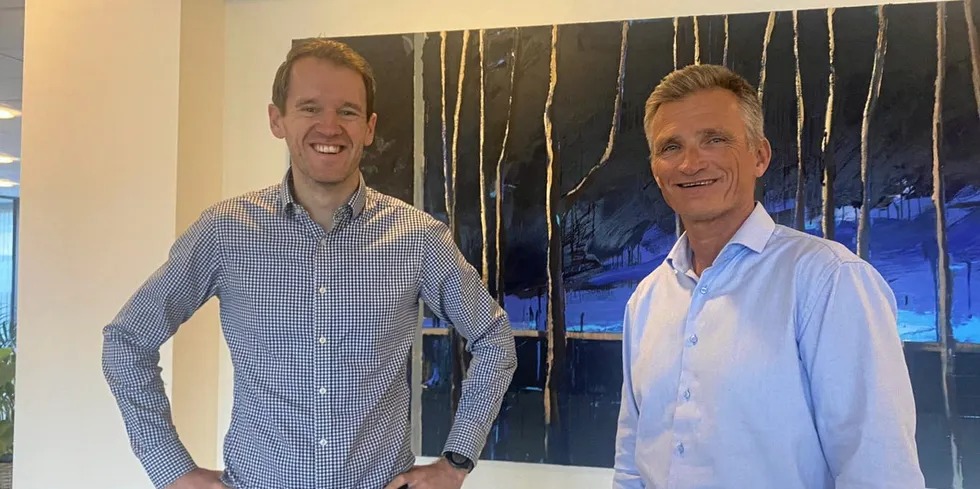 "The deal will strengthen our offering, especially in the renewables and aquaculture industries," Nekkar CEO Ole Falk Hansen (left) said.