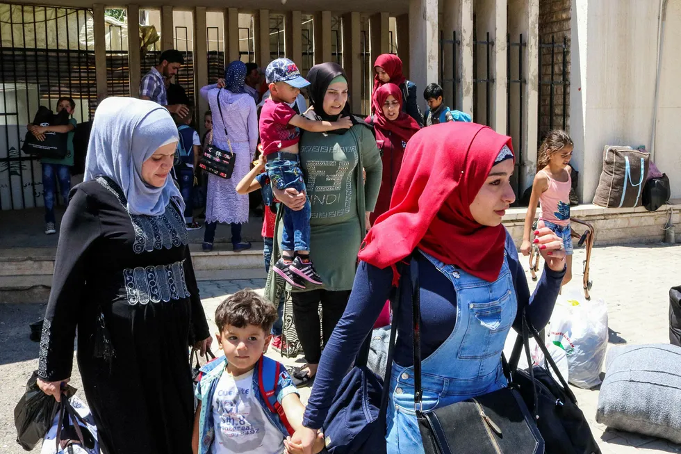 Flesteparten av de syriske flyktningene er motstandere av president Bashar al-Assads regime.