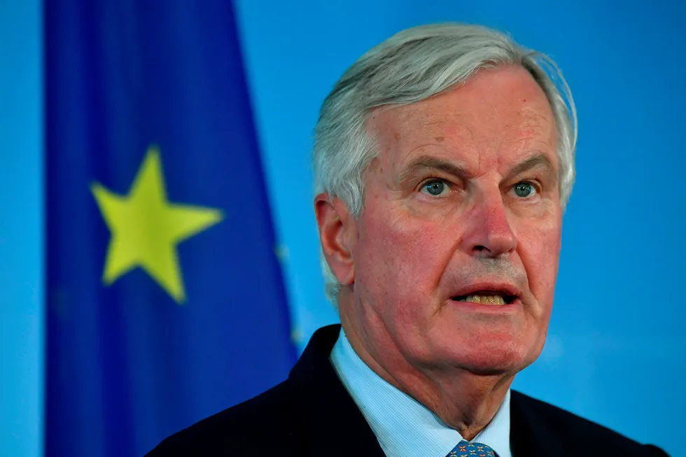 EUs brexitforhandler Michel Barnier jobber fortsatt med å inngå en brexitavtale med Storbritannia.
