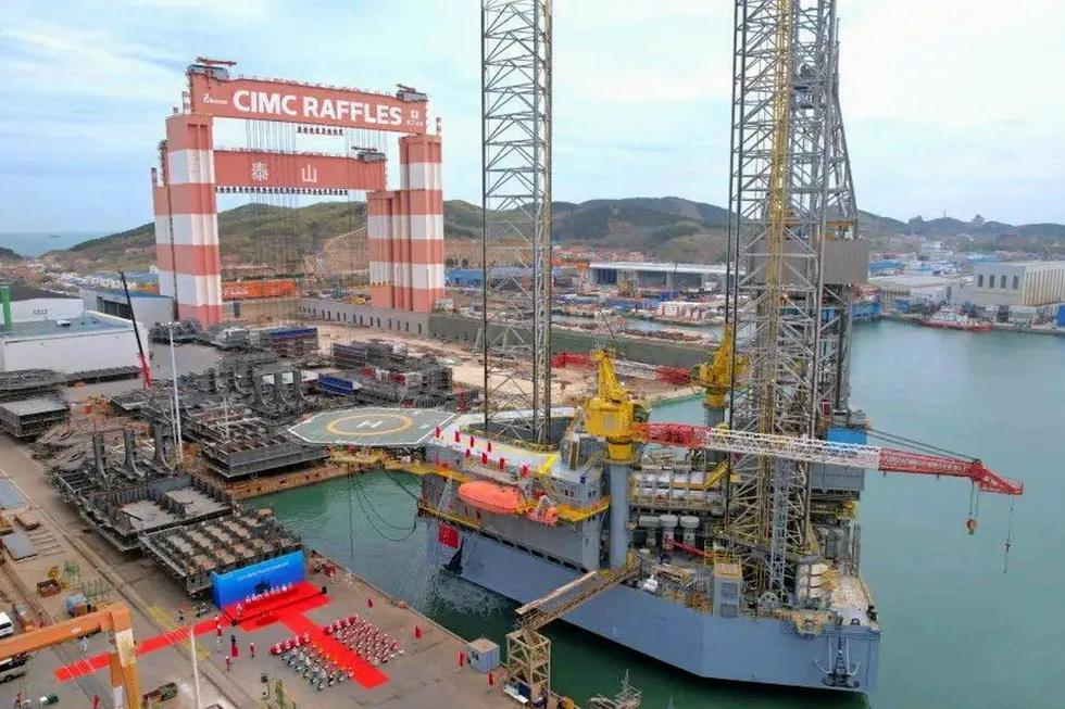 Rig of choice: COSL charters the CIMC-built Gulf Driller III for South China Sea work.