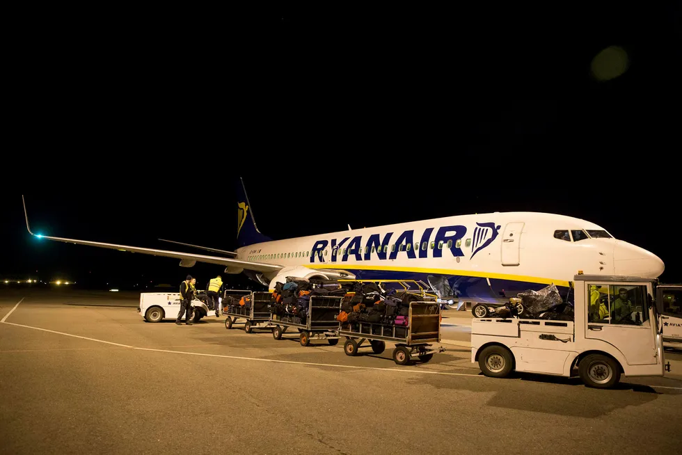 Ryanair vil kansellere mellom 1.600 og 2.100 flyvninger de neste seks ukene. Foto: Håkon Mosvold Larsen / NTB scanpix