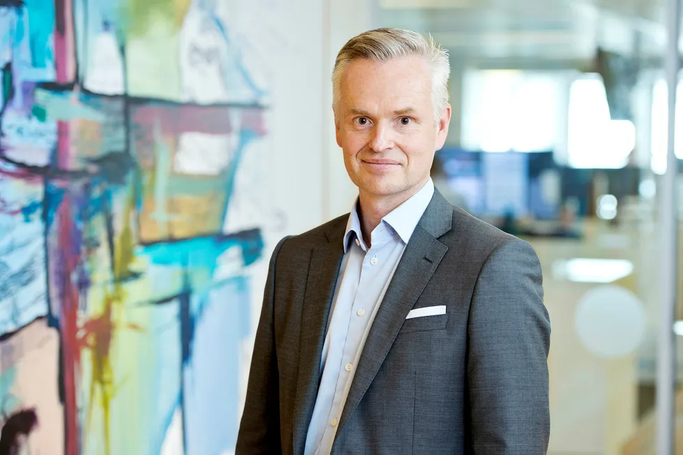 Administrerende direktør Jonas Ström i ABG Sundal Collier leverte sterke tall i tredje kvartal.
