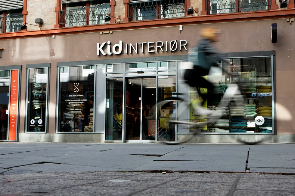 Kid melder tirsdag om et solid andre kvartal. Bildet viser Kid-butikken i Torggata i Oslo tirsdag morgen.