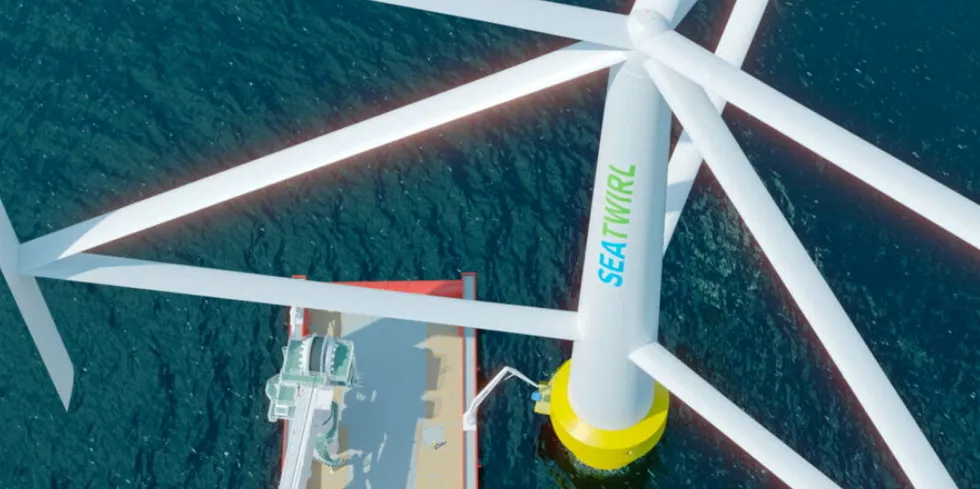 SeaTwirl has high hopes for its vertical axis floating wind turbine.
