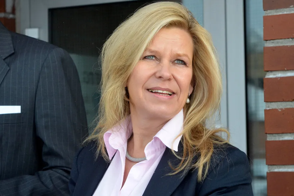 Statsbyggs eiendomsdirektør Elin Karfjell har aksjer verdt over 1,5 millioner kroner i Atea, som nylig fikk en stor Statsbygg-kontrakt i regjeringskvartalet. Hun sier hun ikke har noe med Atea å gjøre. Her avbildet i 2016.