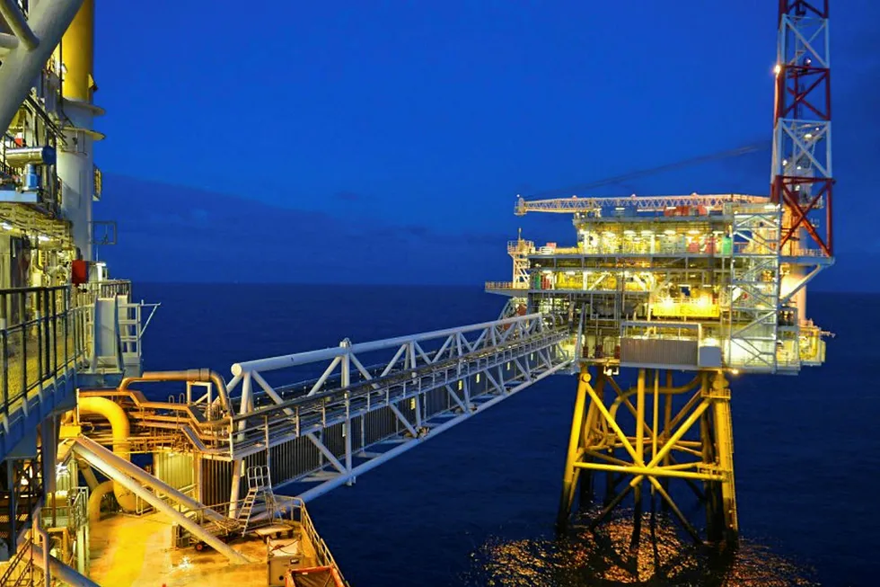 Gas hub: Draupner S and E platforms off Norway