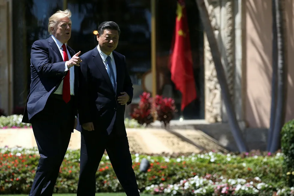 USAs president Donald Trump og Kinas president Xi Jinping. Foto: CARLOS BARRIA/Reuters
