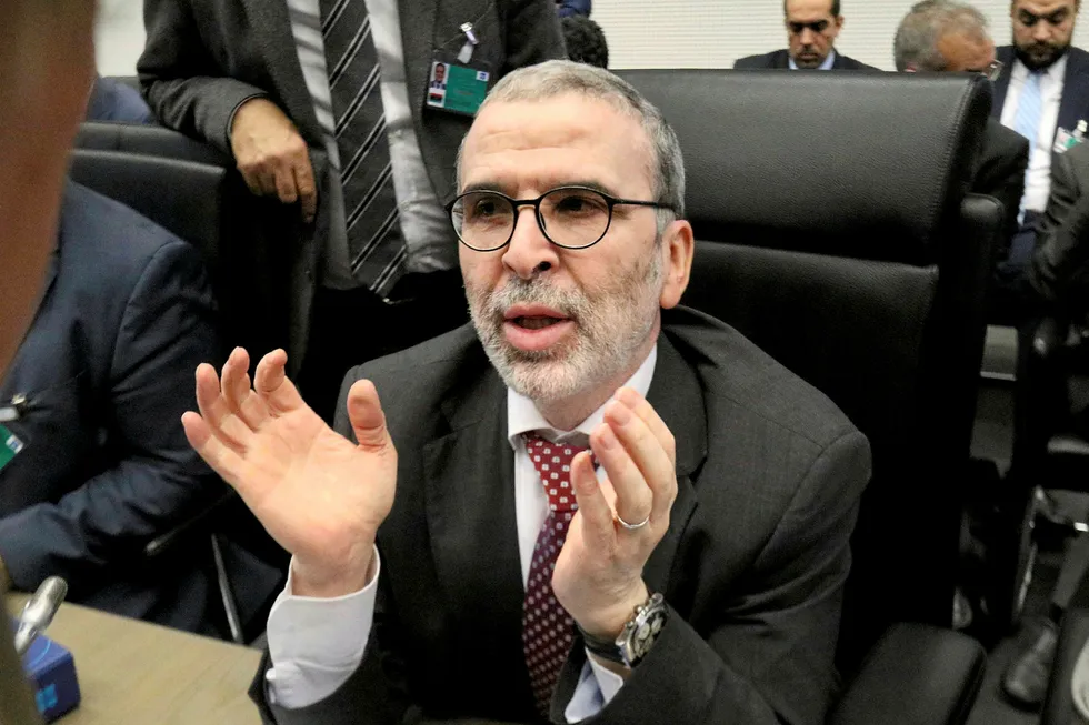 Decline: Mustafa Sanalla, chairman of Libya's National Oil Corporation
