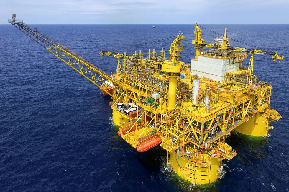Production hub: the Shell-operated Malikai tension-leg platform off Malaysia