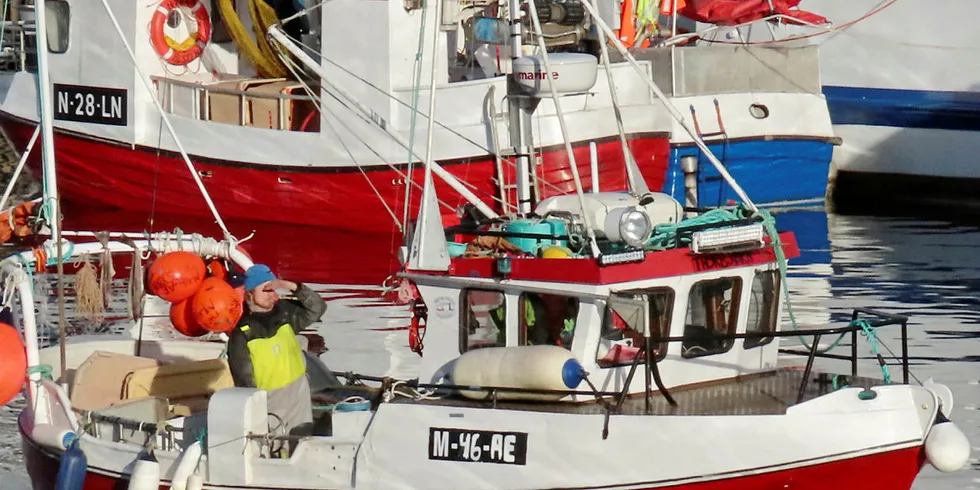 Sjarker i havna i Henningsvær.