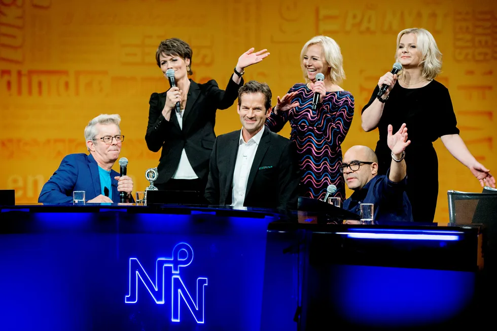 «Nytt på nytt»-programleder Jon Almaas gikk fra NRK til Discovery i fjor. Begge kanalene opplevde tilbakegang i 2016. Foto: NTB Scanpix