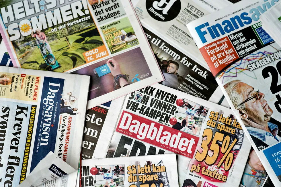 Medietilsynets rapport viser at til tross for at avisene kuttet over 750 millioner kroner i kostnader, så ble lønnsomheten svekket fra 2015 til 2016. Foto: Fartein Rudjord