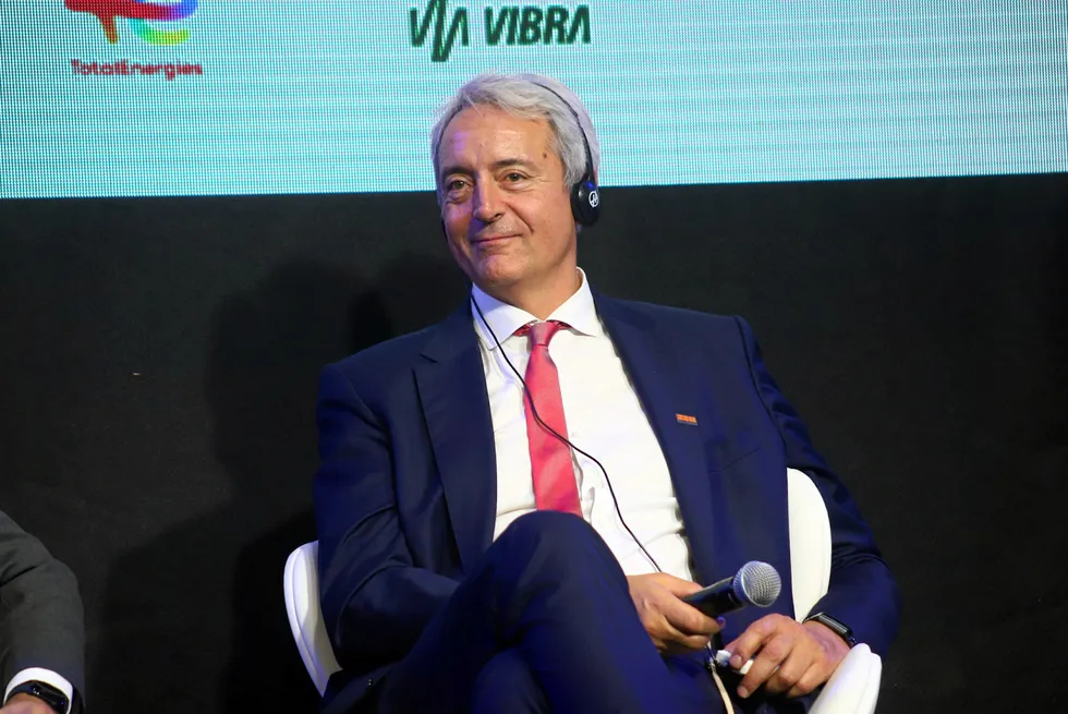 Court case: Bruno Chabas, SBM Offshore's chief executive, at the Rio Oil & Gas event in Brazil in 2022.