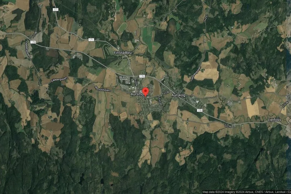 Området rundt Aurfaret 1C, Aurskog-Høland, Akershus