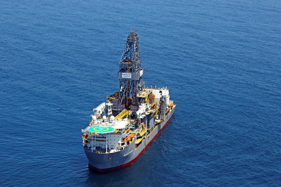 On call: the Transocean drillship Deepwater Thalassa is one of four units Shell has on contract in the US Gulf