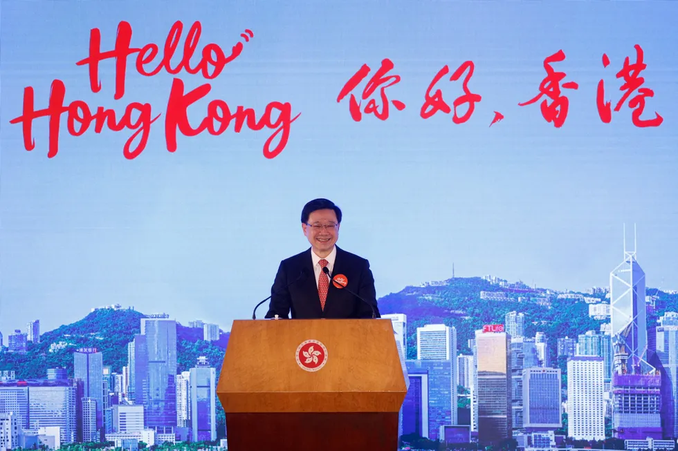 ‘Compelling benefits’: Hong Kong Chief Executive John Lee.
