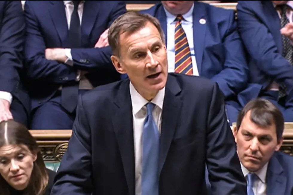 Green economy: UK Chancellor of the Exchequer Jeremy Hunt making his annual budget statement in the House of Commons.