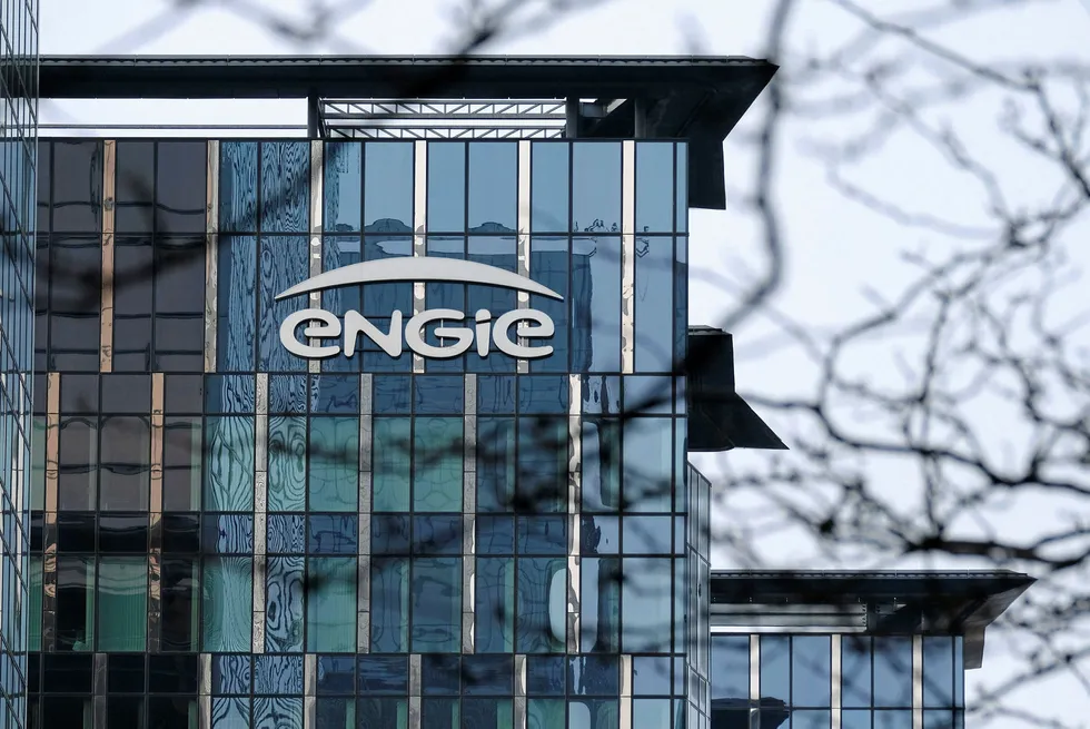 Building on Brazil business: the logo of French utility Engie outside a company office in Brussels, Belgium